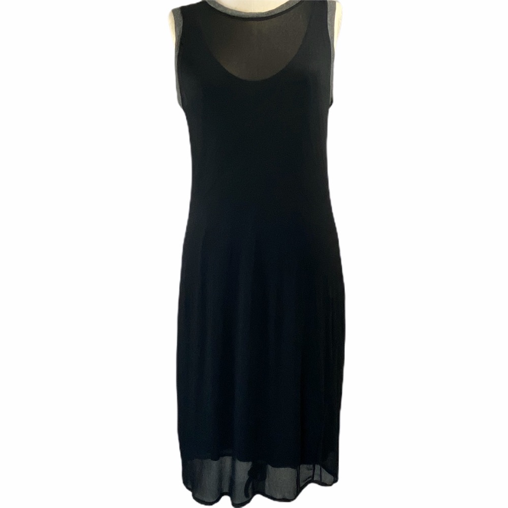 MNG Casual Sheer Little Black Dress Size XS
